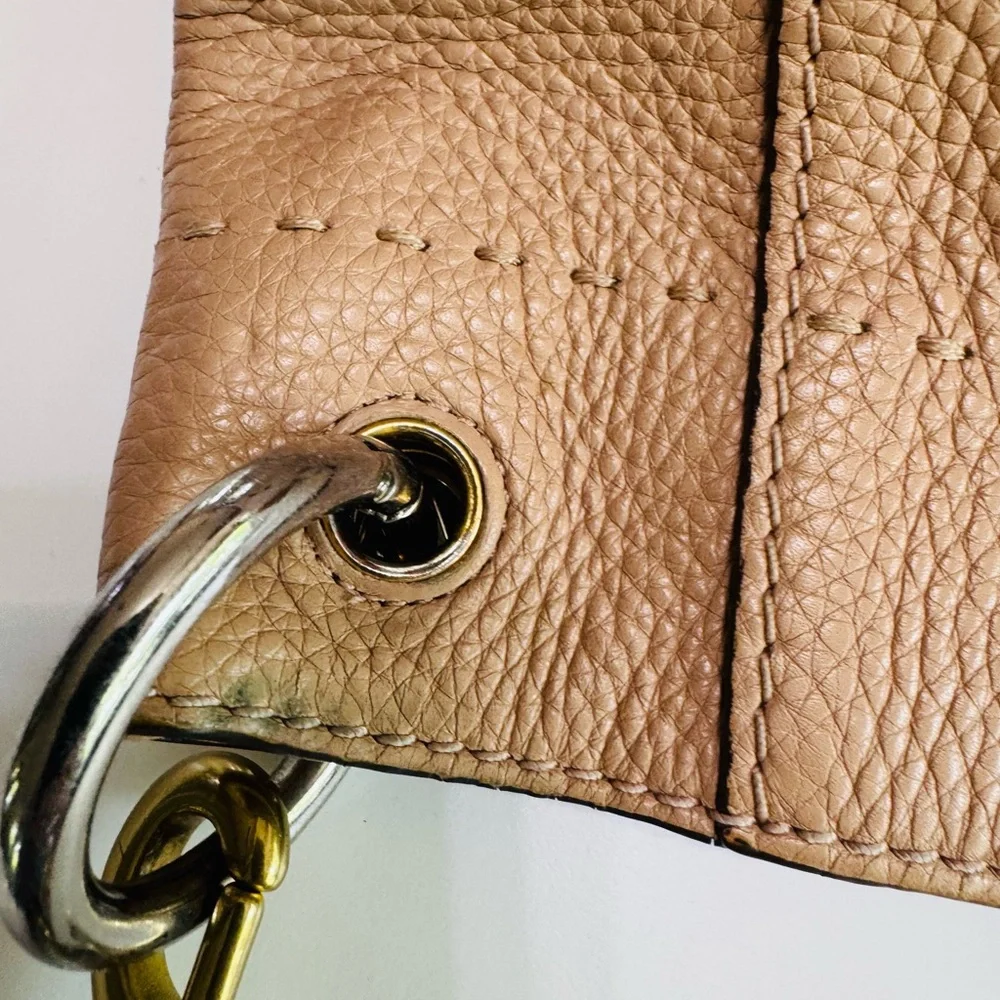 TORY BURCH SHOULDER BAG PEBBLE LEATHER